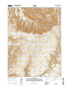 Red Wash Utah Current topographic map, 1:24000 scale, 7.5 X 7.5 Minute, Year 2014