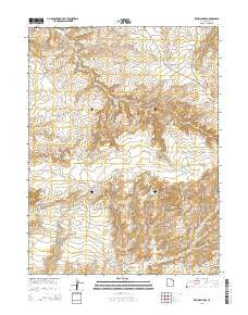 Red Wash NW Utah Current topographic map, 1:24000 scale, 7.5 X 7.5 Minute, Year 2014