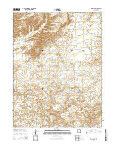 Red Wash SE Utah Current topographic map, 1:24000 scale, 7.5 X 7.5 Minute, Year 2014