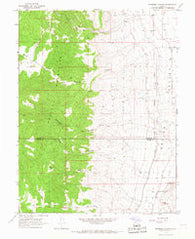 Redmond Canyon Utah Historical topographic map, 1:24000 scale, 7.5 X 7.5 Minute, Year 1966