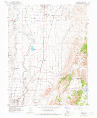 Redmond Utah Historical topographic map, 1:24000 scale, 7.5 X 7.5 Minute, Year 1966