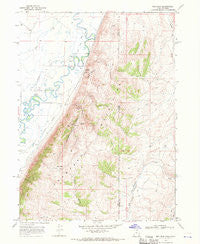 Rex Peak Utah Historical topographic map, 1:24000 scale, 7.5 X 7.5 Minute, Year 1968