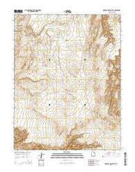 Robbers Roost Flats Utah Current topographic map, 1:24000 scale, 7.5 X 7.5 Minute, Year 2014