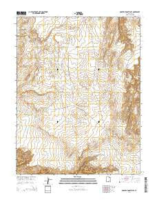 Robbers Roost Flats Utah Current topographic map, 1:24000 scale, 7.5 X 7.5 Minute, Year 2014