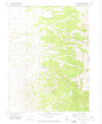 Rocky Pass Peak Utah Historical topographic map, 1:24000 scale, 7.5 X 7.5 Minute, Year 1971