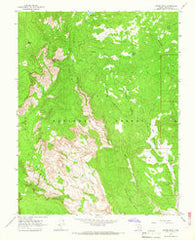Roger Peak Utah Historical topographic map, 1:24000 scale, 7.5 X 7.5 Minute, Year 1964