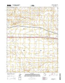 Sagers Flat Utah Current topographic map, 1:24000 scale, 7.5 X 7.5 Minute, Year 2014