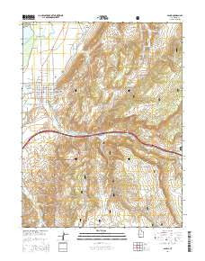 Salina Utah Current topographic map, 1:24000 scale, 7.5 X 7.5 Minute, Year 2014