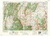 Salina Utah Historical topographic map, 1:250000 scale, 1 X 2 Degree, Year 1956