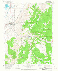 Salina Utah Historical topographic map, 1:24000 scale, 7.5 X 7.5 Minute, Year 1966