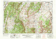 Salina Utah Historical topographic map, 1:250000 scale, 1 X 2 Degree, Year 1956