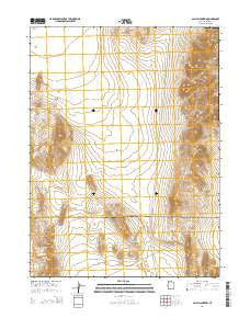 Sally Mountain Utah Current topographic map, 1:24000 scale, 7.5 X 7.5 Minute, Year 2014