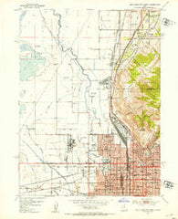 Salt Lake City North Utah Historical topographic map, 1:24000 scale, 7.5 X 7.5 Minute, Year 1951