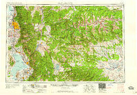 Salt Lake City Utah Historical topographic map, 1:250000 scale, 1 X 2 Degree, Year 1958