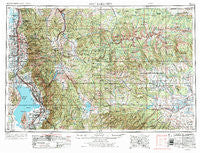 Salt Lake City Utah Historical topographic map, 1:250000 scale, 1 X 2 Degree, Year 1954