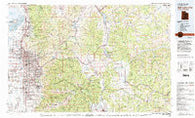 Salt Lake City Utah Historical topographic map, 1:100000 scale, 30 X 60 Minute, Year 1980