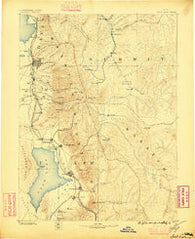 Salt Lake Utah Historical topographic map, 1:250000 scale, 1 X 1 Degree, Year 1885