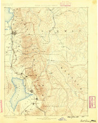 Salt Lake Utah Historical topographic map, 1:250000 scale, 1 X 1 Degree, Year 1885