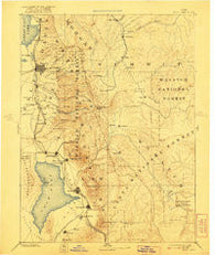Salt Lake Utah Historical topographic map, 1:250000 scale, 1 X 1 Degree, Year 1885