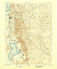Salt Lake Utah Historical topographic map, 1:250000 scale, 1 X 1 Degree, Year 1885