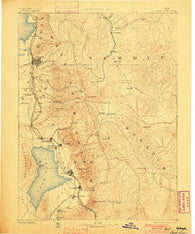 Salt Lake Utah Historical topographic map, 1:250000 scale, 1 X 1 Degree, Year 1885
