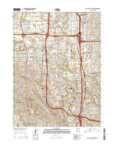 Salt Lake City South Utah Current topographic map, 1:24000 scale, 7.5 X 7.5 Minute, Year 2014