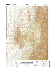 Salt Mountain Utah Current topographic map, 1:24000 scale, 7.5 X 7.5 Minute, Year 2014