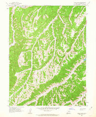 Sams Canyon Utah Historical topographic map, 1:24000 scale, 7.5 X 7.5 Minute, Year 1962