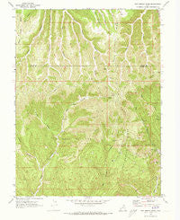 San Arroyo Ridge Utah Historical topographic map, 1:24000 scale, 7.5 X 7.5 Minute, Year 1970