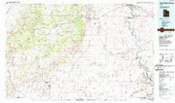 San Rafael Desert Utah Historical topographic map, 1:100000 scale, 30 X 60 Minute, Year 1986