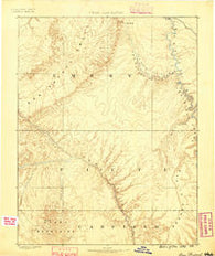 San Rafael Utah Historical topographic map, 1:250000 scale, 1 X 1 Degree, Year 1885
