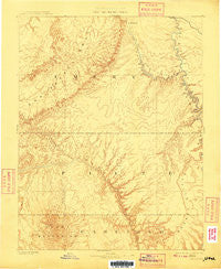 San Rafael Utah Historical topographic map, 1:250000 scale, 1 X 1 Degree, Year 1885