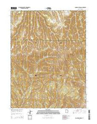 San Arroyo Ridge Utah Current topographic map, 1:24000 scale, 7.5 X 7.5 Minute, Year 2014
