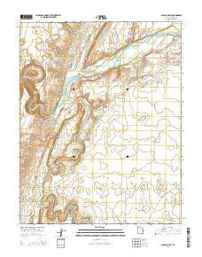 San Juan Hill Utah Current topographic map, 1:24000 scale, 7.5 X 7.5 Minute, Year 2014