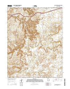 San Rafael Knob Utah Current topographic map, 1:24000 scale, 7.5 X 7.5 Minute, Year 2014