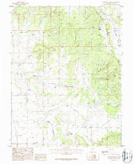 Sandstone Draw Utah Historical topographic map, 1:24000 scale, 7.5 X 7.5 Minute, Year 1987