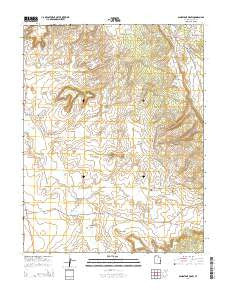 Sandstone Draw Utah Current topographic map, 1:24000 scale, 7.5 X 7.5 Minute, Year 2014