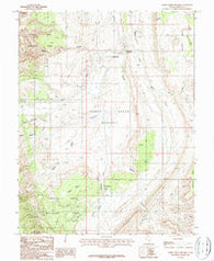 Sandy Creek Benches Utah Historical topographic map, 1:24000 scale, 7.5 X 7.5 Minute, Year 1987
