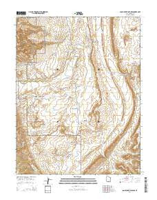 Sandy Creek Benches Utah Current topographic map, 1:24000 scale, 7.5 X 7.5 Minute, Year 2014