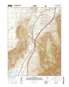 Santaquin Utah Current topographic map, 1:24000 scale, 7.5 X 7.5 Minute, Year 2014