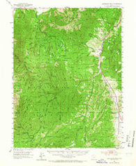 Santaquin Peak Utah Historical topographic map, 1:62500 scale, 15 X 15 Minute, Year 1952