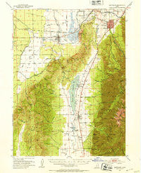 Santaquin Utah Historical topographic map, 1:62500 scale, 15 X 15 Minute, Year 1951