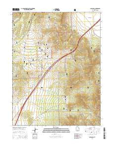 Scipio Pass Utah Current topographic map, 1:24000 scale, 7.5 X 7.5 Minute, Year 2014