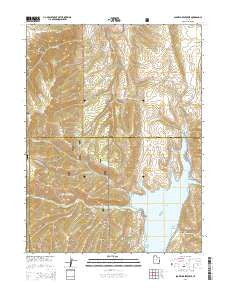 Scofield Reservoir Utah Current topographic map, 1:24000 scale, 7.5 X 7.5 Minute, Year 2014