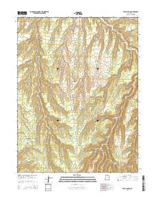 Seep Canyon Utah Current topographic map, 1:24000 scale, 7.5 X 7.5 Minute, Year 2014