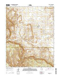 Seep Flat Utah Current topographic map, 1:24000 scale, 7.5 X 7.5 Minute, Year 2014