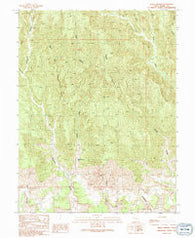 Sego Canyon Utah Historical topographic map, 1:24000 scale, 7.5 X 7.5 Minute, Year 1991