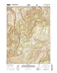 Seven Tree Flat Utah Current topographic map, 1:24000 scale, 7.5 X 7.5 Minute, Year 2014
