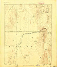 Sevier Desert Utah Historical topographic map, 1:250000 scale, 1 X 1 Degree, Year 1885