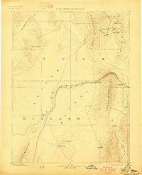 Sevier Desert Utah Historical topographic map, 1:250000 scale, 1 X 1 Degree, Year 1885
